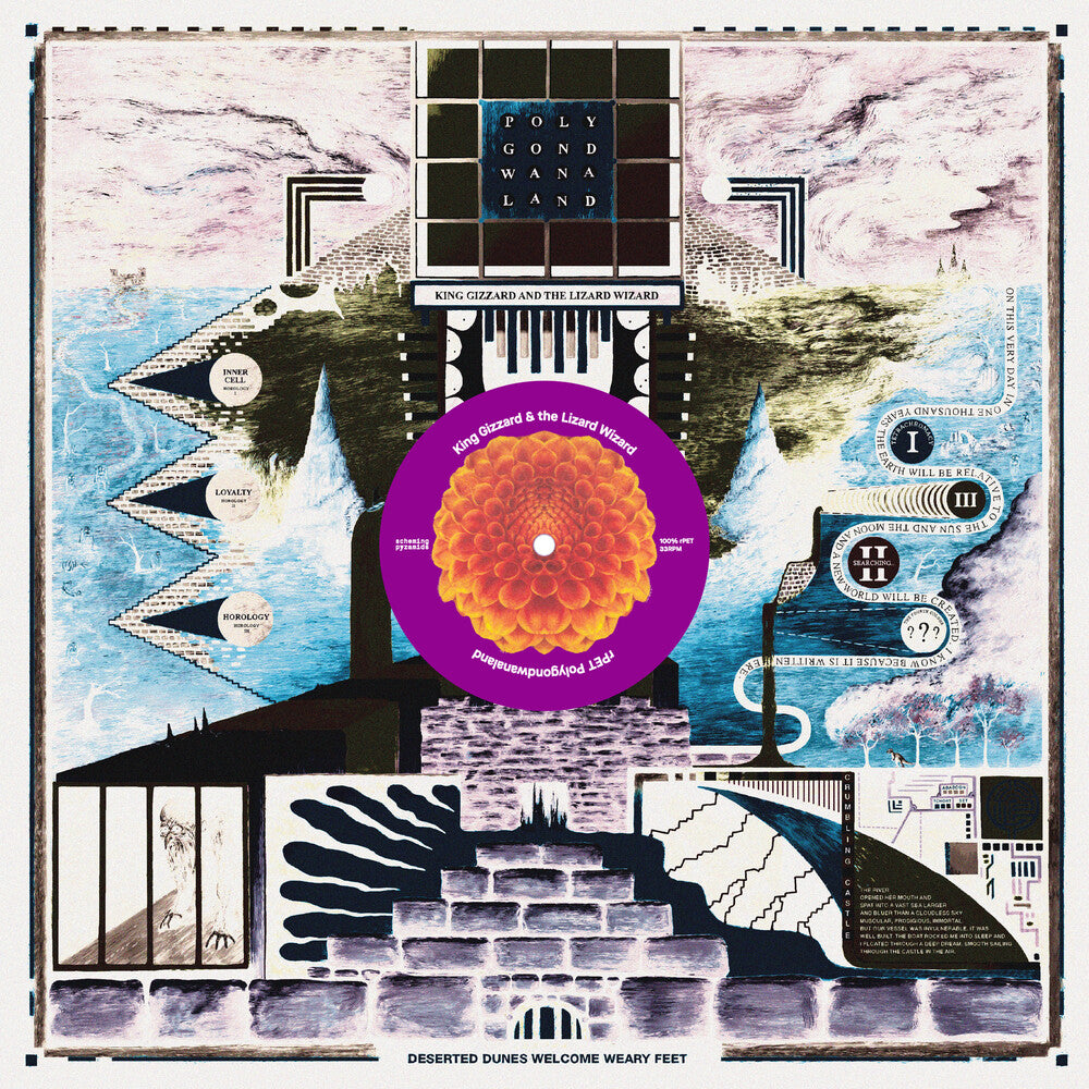 the album cover for King Gizzard & The Lizard Wizard - Polygondwanaland 2026 [180g Translucent Purple]