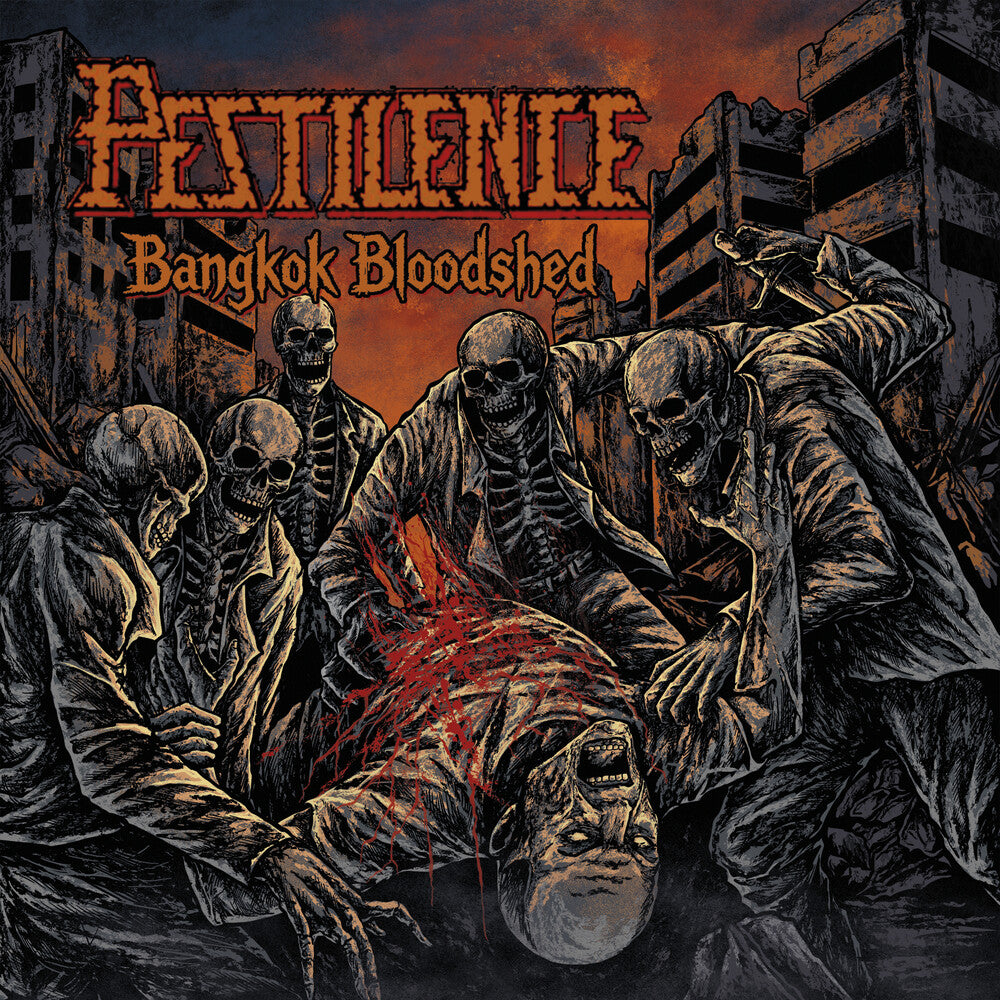 the album cover for Pestilence - Bangkok Bloodshed