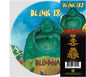 the album cover for Blink 182 - Buddha Picture Disc [Blue and Black Marble]