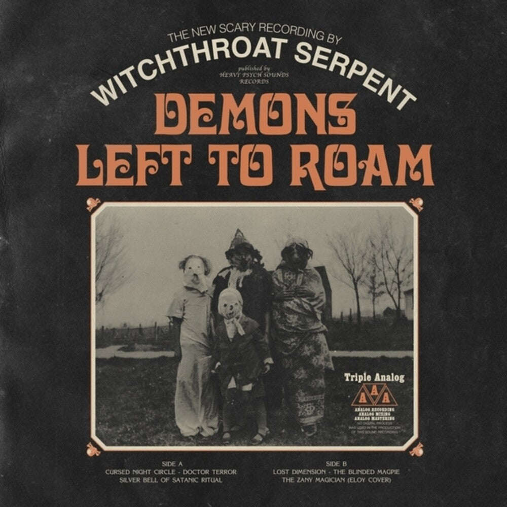 the album cover for Witchthroat Serpent - Demons Left To Roam [Colored Vinyl] (Red) (Wht) (Ylw)