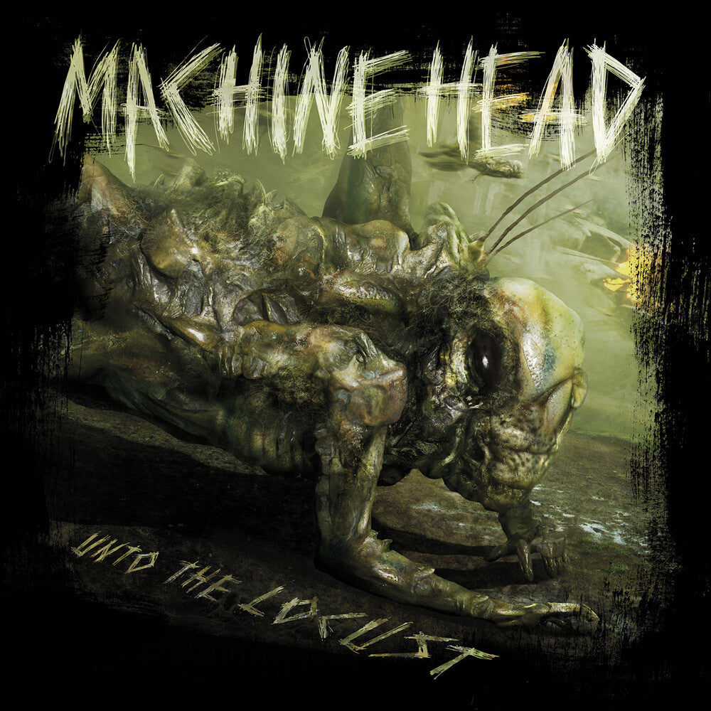 the album cover for Machine Head - Unto The Locust Reissue (15th anniversary) [Dark Green Marbled with Etching]