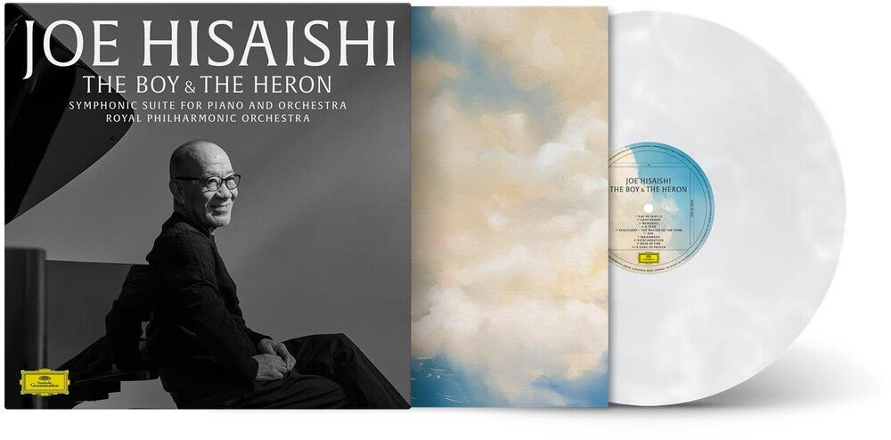 the album cover for Joe Hisaishi / Royal Philharmonic Orchestra - The Boy & The Heron: Symphonic Suite for Piano and Orchestra [Marbled]