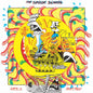 the album cover for Spook School - Like A Heartbeat - Blue & Yellow Splatter Vinyl